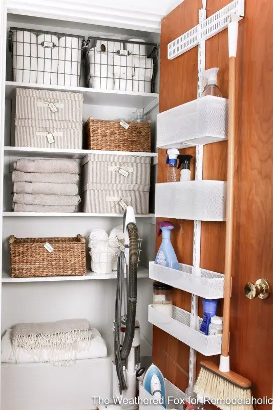 10 GENIUS Bathroom Closet Organization Ideas! (For Any Size Space ...