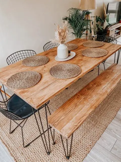 Boho Dining Room Table And Chairs