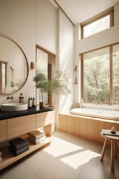 13 BREATHTAKING Japandi Bathroom Ideas For A Serene Space - hip&home