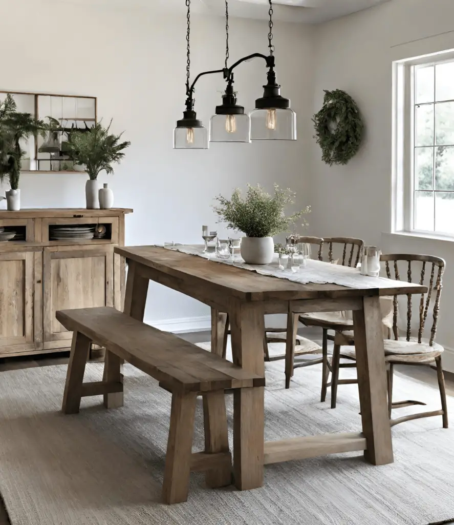 10 BEAUTIFUL Rustic Dining Room Ideas To Use In Your Space! - hip&home