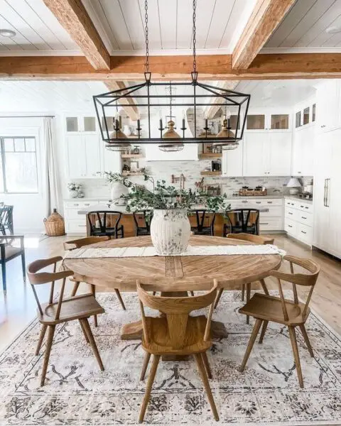 10 BEAUTIFUL Rustic Dining Room Ideas To Use In Your Space! - hip&home